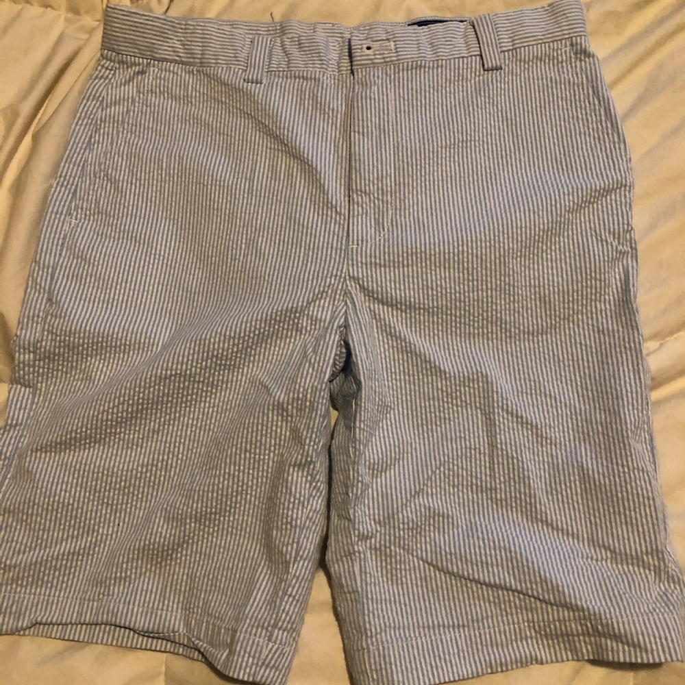 Boys seersucker vineyard vines shorts